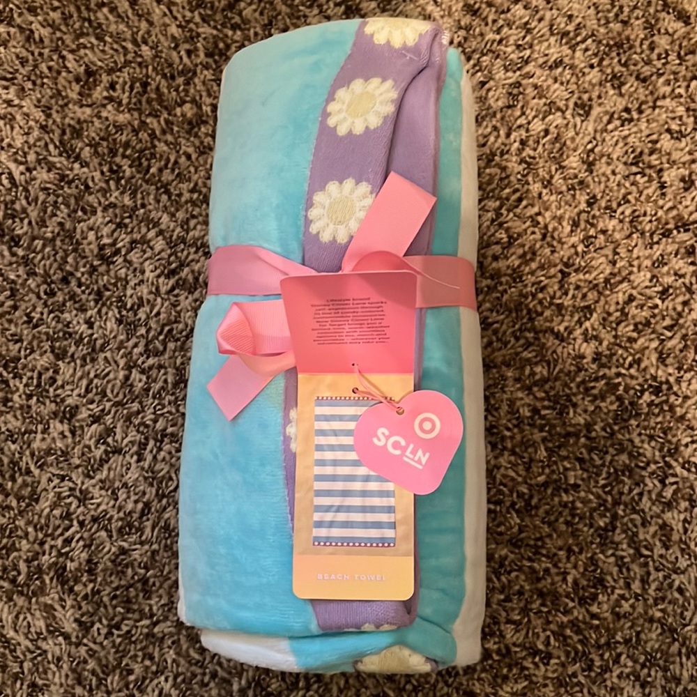 Stoney clover lane x Target. Blue stripe towel NWT
